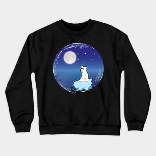 Polar Bear Moon Crewneck Sweatshirt